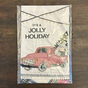 Jolly Holiday Truck Tea Towel